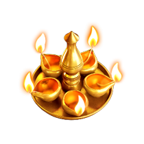 Ganesha Gold diya symbol
