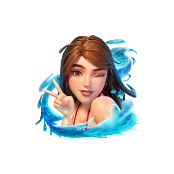 Songkran Splash girl symbol